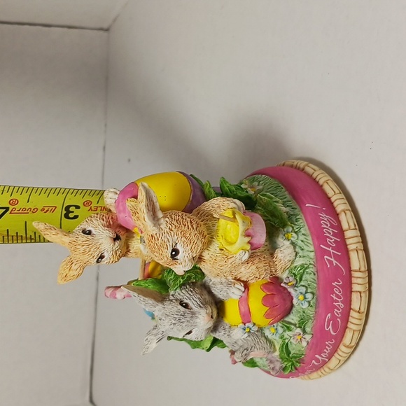 AGC American Greetings Color Your Easter Happy Bunny Rabbits Figurine Eggs 1998 - Picture 10 of 10